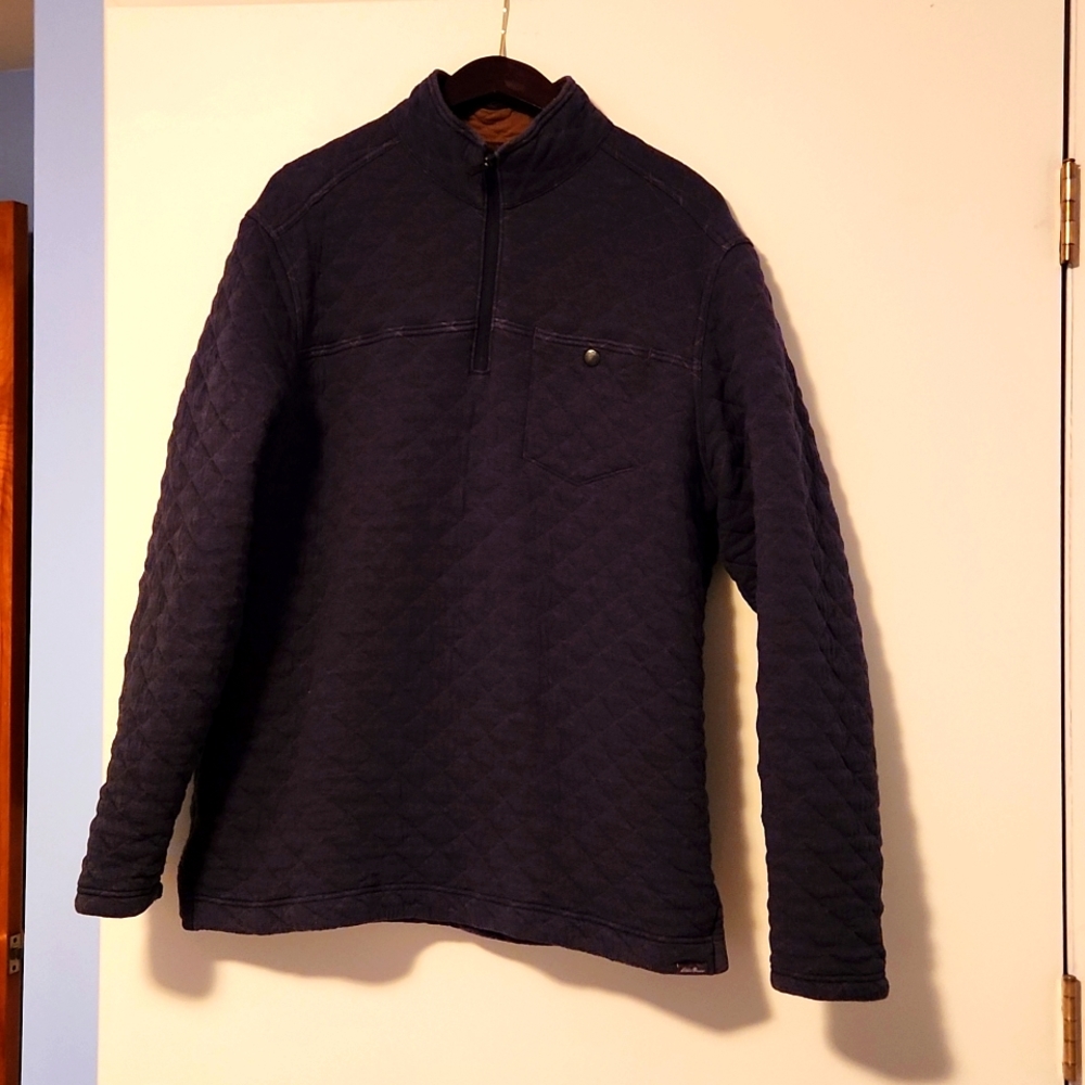 Men's Eddie Bauer Navy Pullover Size Large